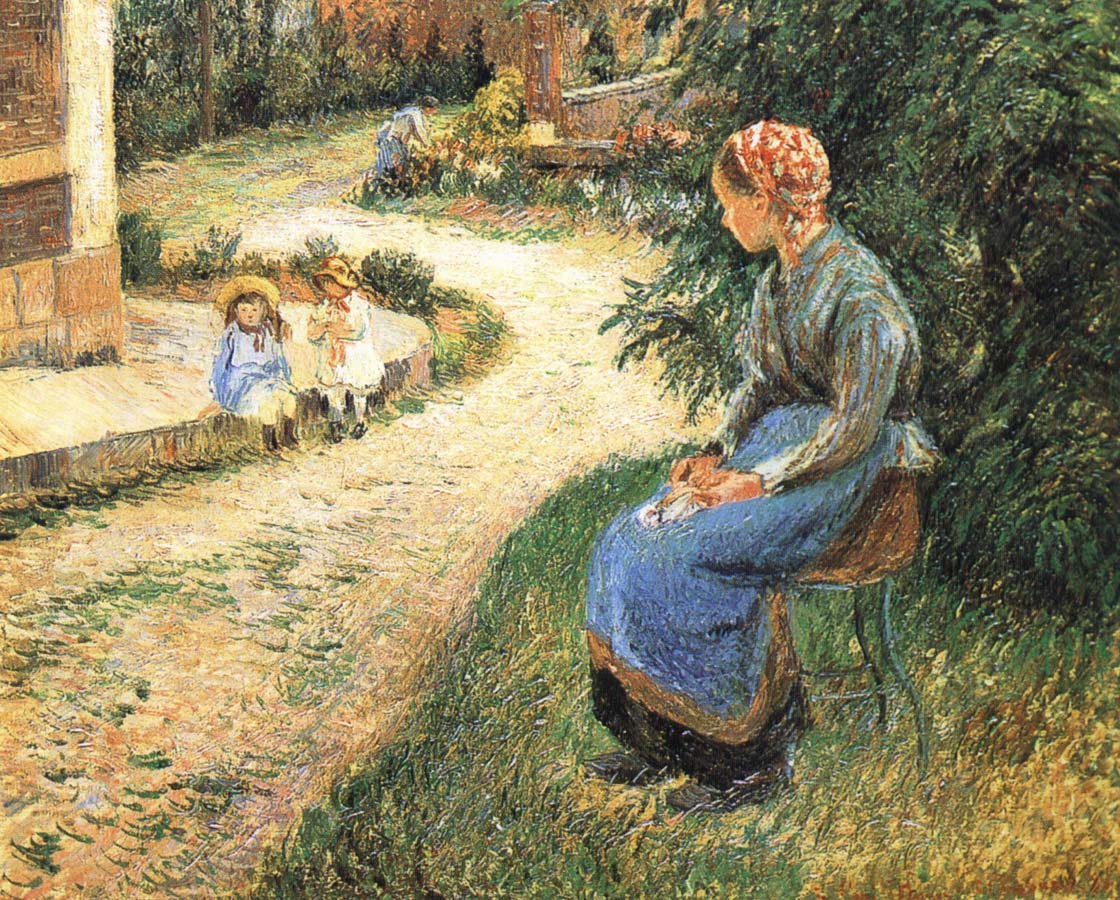 Sitting in the garden of the maids